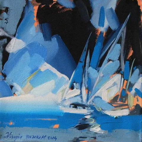 HÜSEYİN YILDIRIM — 2014 Bu eser HÜSEYİN YILDIRIM tarafından 2014 yılında 20x20 cm ölçülerinde Tuval üzeri yağlı boya tekniği ile yapılmıştır.