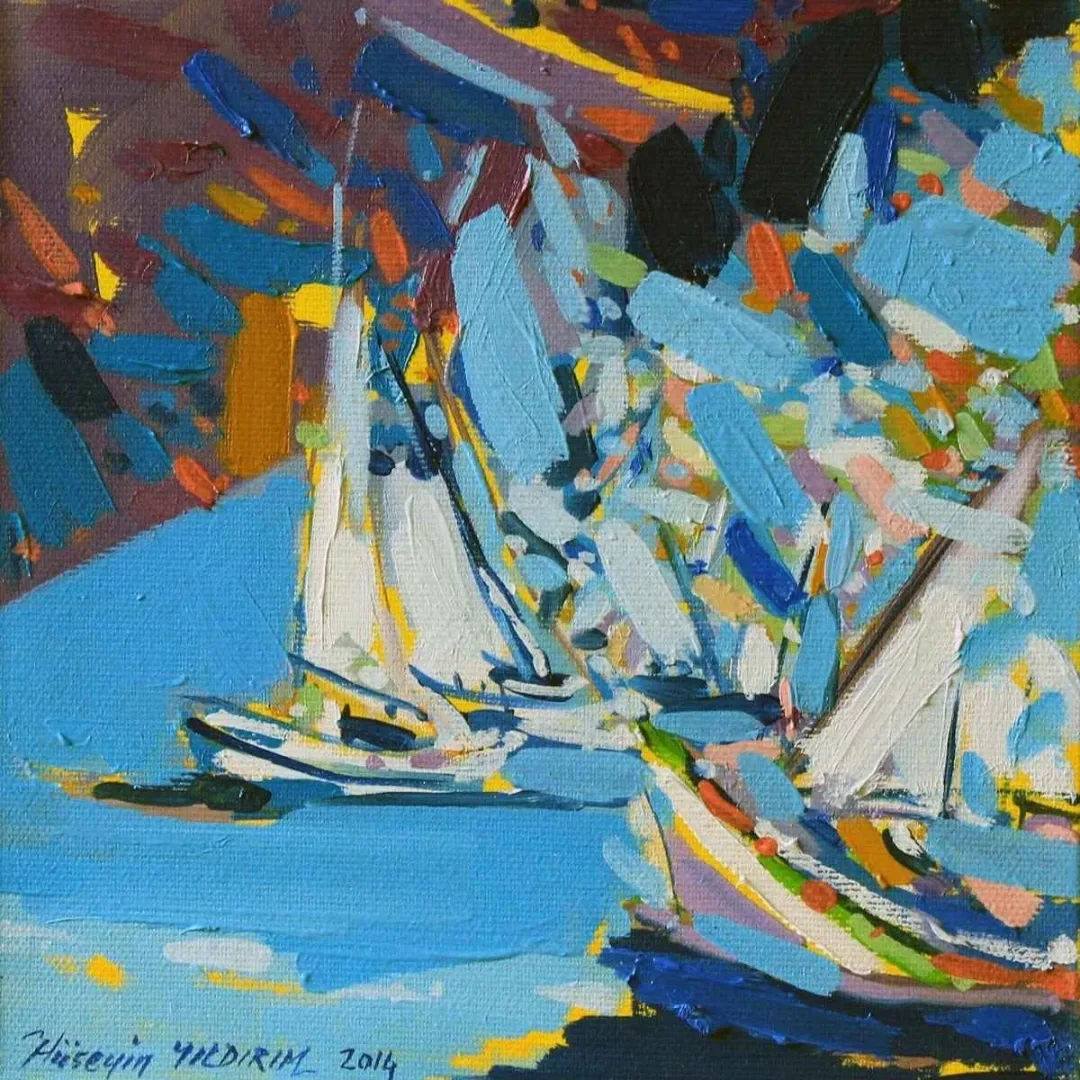 "İsimsiz" eseri HÜSEYİN YILDIRIM tarafından 2014 yılında 20x20 cm ölçülerinde Tuval üzeri yağlı boya tekniği ile yapılmıştır.