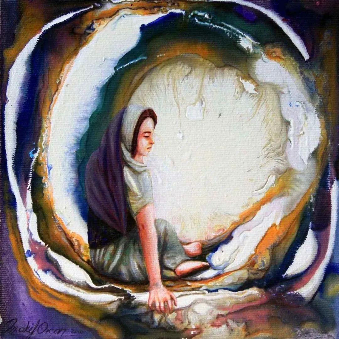 Bu eser MEHMET AKİF ORÇAN tarafından 2014 yılında 20x20 cm ölçülerinde Tuval üzeri yağlı boya tekniği ile yapılmıştır.