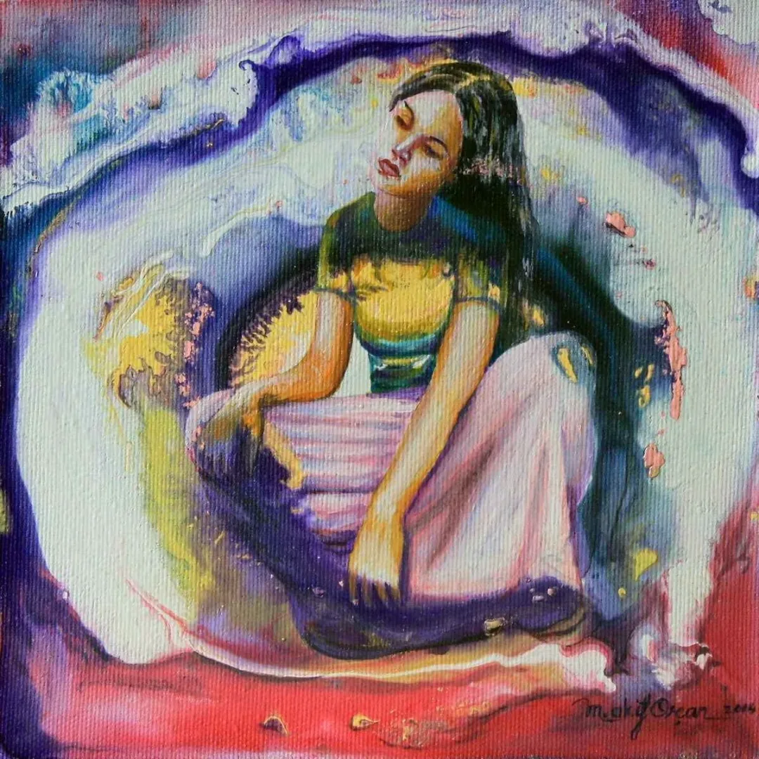 Bu eser MEHMET AKİF ORÇAN tarafından 2014 yılında 20x20 cm ölçülerinde Tuval üzeri yağlı boya tekniği ile yapılmıştır.