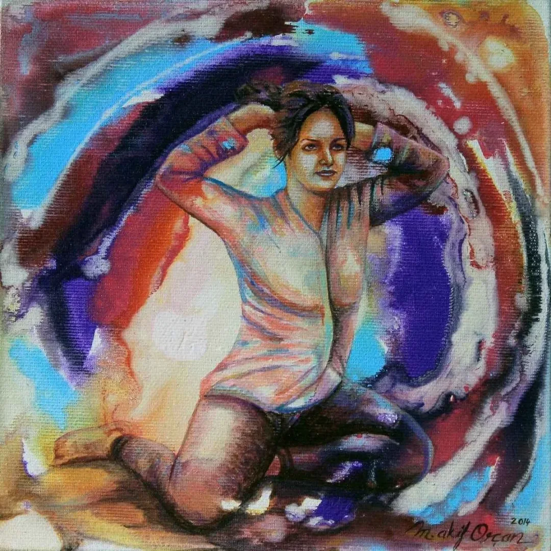 Bu eser MEHMET AKİF ORÇAN tarafından 2014 yılında 20x20 cm ölçülerinde Tuval üzeri yağlı boya tekniği ile yapılmıştır.