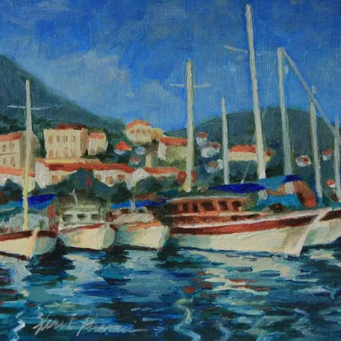 MEHMET FERİT PEREMECİ — 2014 Bu eser MEHMET FERİT PEREMECİ tarafından 2014 yılında 20x20 cm ölçülerinde Tuval üzeri yağlı boya tekniği ile yapılmıştır.
