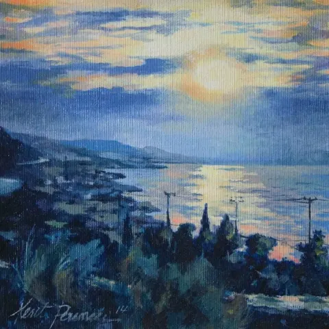 MEHMET FERİT PEREMECİ — 2014 Bu eser MEHMET FERİT PEREMECİ tarafından 2014 yılında 20x20 cm ölçülerinde Tuval üzeri yağlı boya tekniği ile yapılmıştır.