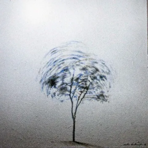 Bu eser METİN KALKIZOĞLU tarafından 2014 yılında 20x20 cm ölçülerinde Tuval üzeri akrilik boya tekniği ile yapılmıştır.