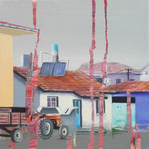 Bu eser MEVLÜT AKAR tarafından 2014 yılında 20x20 cm ölçülerinde Tuval üzeri akrilik boya tekniği ile yapılmıştır.