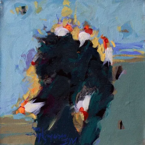 NECATİ SEYDİ FERAHOĞLU — 2014 Bu eser NECATİ SEYDİ FERAHOĞLU tarafından 2014 yılında 20x20 cm ölçülerinde Tuval üzeri yağlı boya tekniği ile yapılmıştır.