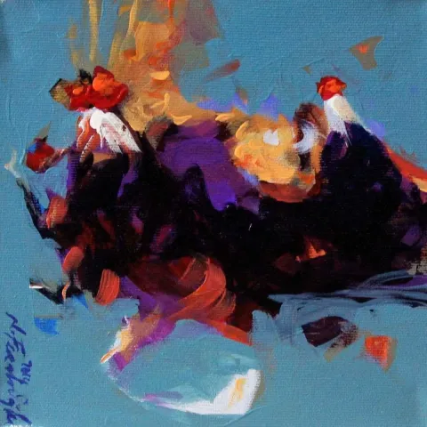 NECATİ SEYDİ FERAHOĞLU — 2014 Bu eser NECATİ SEYDİ FERAHOĞLU tarafından 2014 yılında 20x20 cm ölçülerinde Tuval üzeri yağlı boya tekniği ile yapılmıştır.