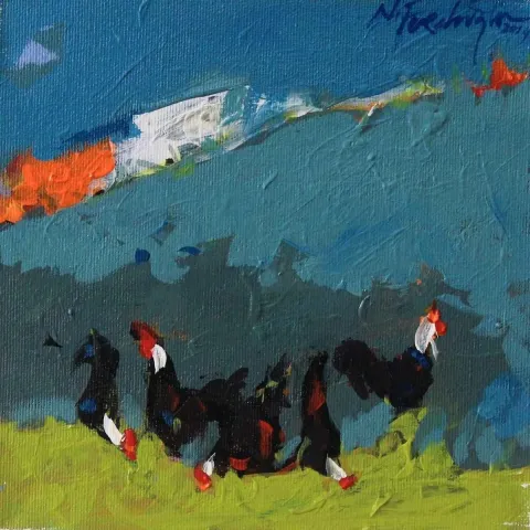 NECATİ SEYDİ FERAHOĞLU — 2014 Bu eser NECATİ SEYDİ FERAHOĞLU tarafından 2014 yılında 20x20 cm ölçülerinde Tuval üzeri yağlı boya tekniği ile yapılmıştır.