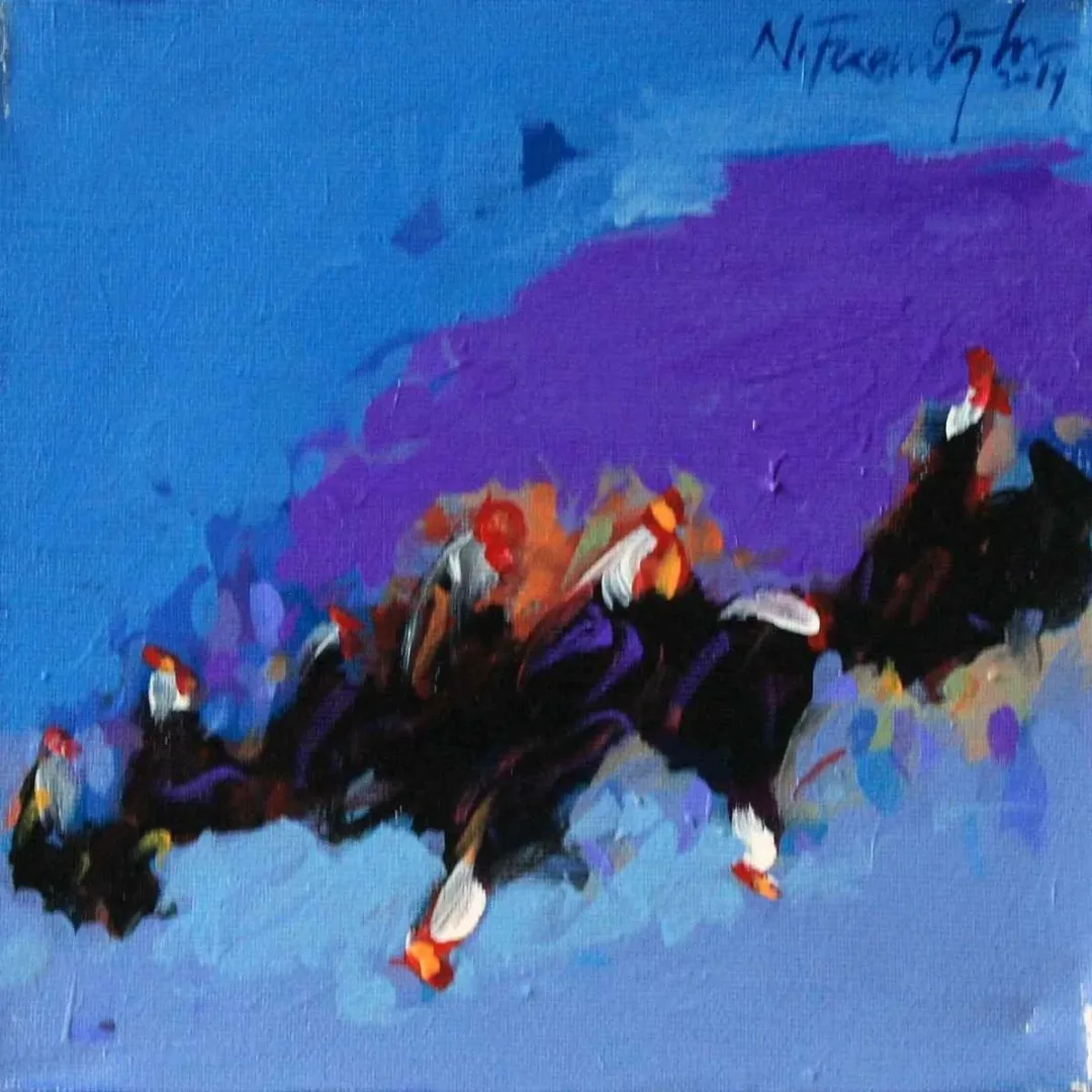Bu eser NECATİ SEYDİ FERAHOĞLU tarafından 2014 yılında 20x20 cm ölçülerinde Tuval üzeri yağlı boya tekniği ile yapılmıştır.