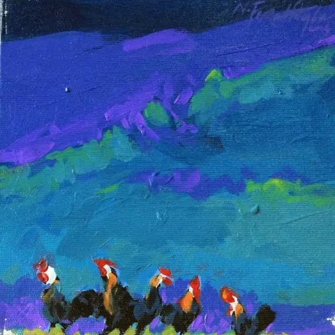 NECATİ SEYDİ FERAHOĞLU — 2014 Bu eser NECATİ SEYDİ FERAHOĞLU tarafından 2014 yılında 20x20 cm ölçülerinde Tuval üzeri yağlı boya tekniği ile yapılmıştır.