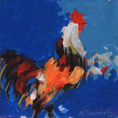 NECATİ SEYDİ FERAHOĞLU — 2014 Bu eser NECATİ SEYDİ FERAHOĞLU tarafından 2014 yılında 20x20 cm ölçülerinde Tuval üzeri yağlı boya tekniği ile yapılmıştır.