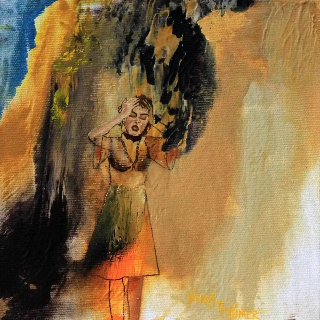 NURAY TÜMER — 2014 Bu eser NURAY TÜMER tarafından 2014 yılında 20x20 cm ölçülerinde Tuval üzeri yağlı boya tekniği ile yapılmıştır.