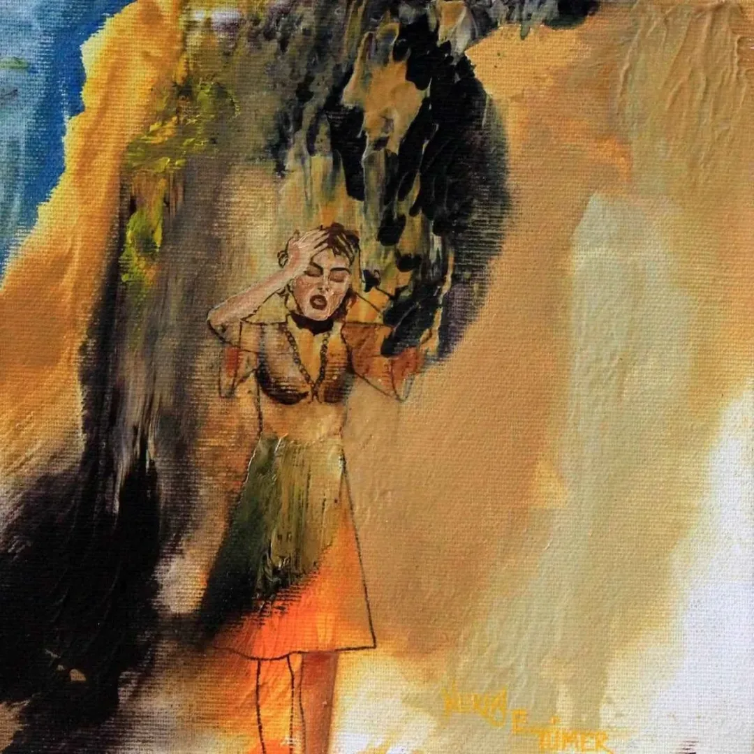 Bu eser NURAY TÜMER tarafından 2014 yılında 20x20 cm ölçülerinde Tuval üzeri yağlı boya tekniği ile yapılmıştır.