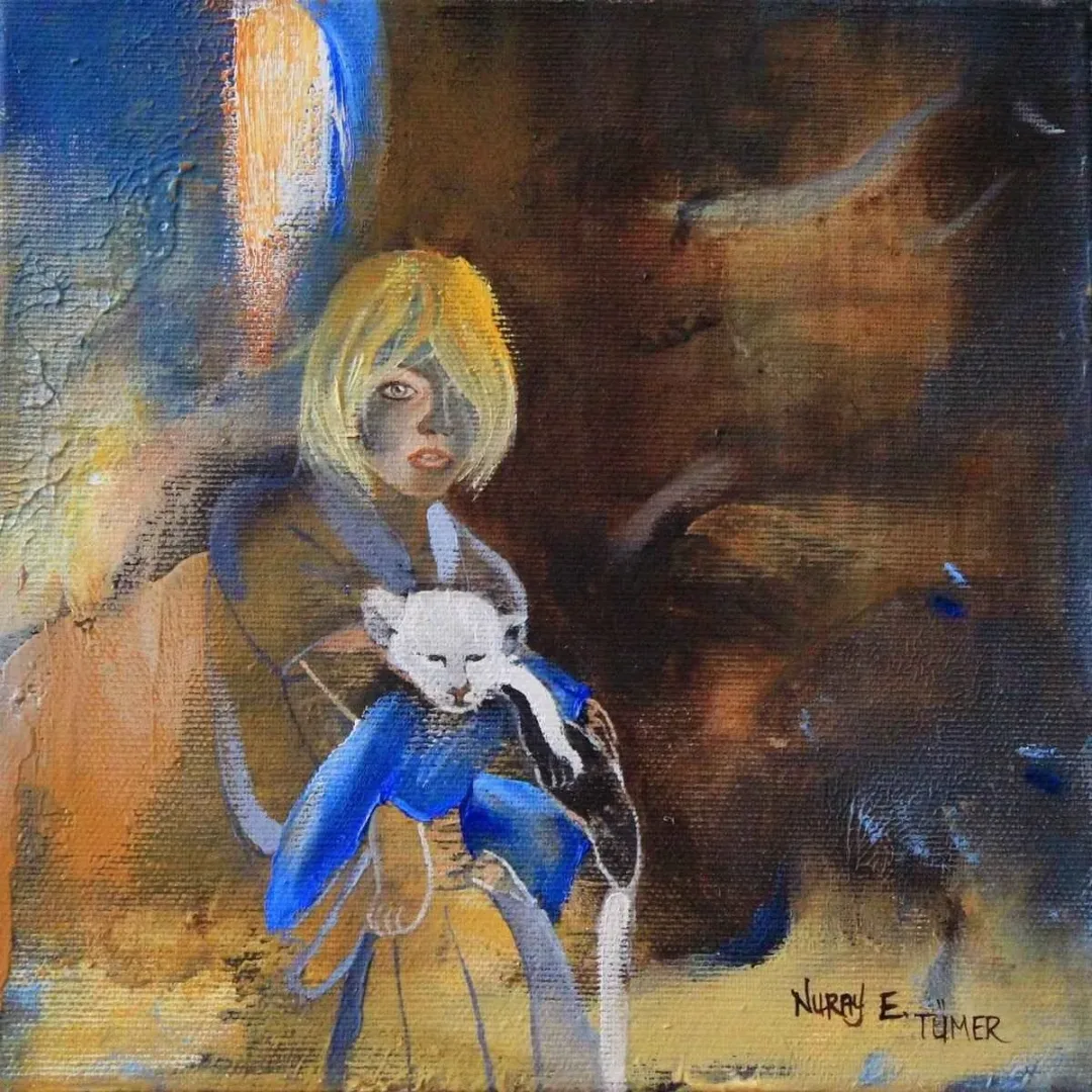 Bu eser NURAY TÜMER tarafından 2014 yılında 20x20 cm ölçülerinde Tuval üzeri yağlı boya tekniği ile yapılmıştır.