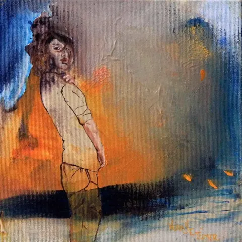 Bu eser NURAY TÜMER tarafından 2014 yılında 20x20 cm ölçülerinde Tuval üzeri yağlı boya tekniği ile yapılmıştır.