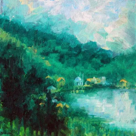 NURHİLAL HARSA — 2014 Bu eser NURHİLAL HARSA tarafından 2014 yılında 20x20 cm ölçülerinde Tuval üzeri yağlı boya tekniği ile yapılmıştır.