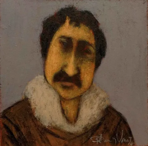 Bu eser ORHAN UMUT tarafından 2014 yılında 20x20 cm ölçülerinde Tuval üzeri akrilik boya tekniği ile yapılmıştır.