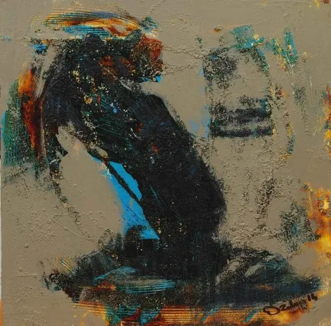 Bu eser ÖZDEN GEZER tarafından 2014 yılında 20x20 cm ölçülerinde Tuval üzeri akrilik boya tekniği ile yapılmıştır.