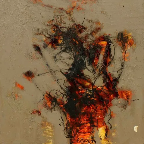 ÖZDEN GEZER — 2014 Bu eser ÖZDEN GEZER tarafından 2014 yılında 20x20 cm ölçülerinde Tuval üzeri akrilik boya tekniği ile yapılmıştır.