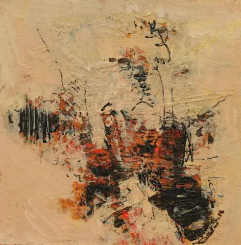 ÖZDEN GEZER — 2014 Bu eser ÖZDEN GEZER tarafından 2014 yılında 20x20 cm ölçülerinde Tuval üzeri akrilik boya tekniği ile yapılmıştır.