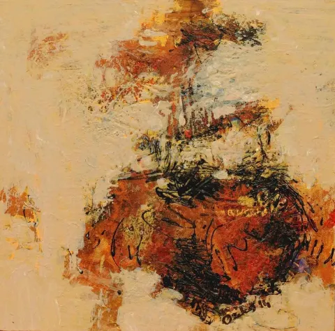ÖZDEN GEZER — 2014 Bu eser ÖZDEN GEZER tarafından 2014 yılında 20x20 cm ölçülerinde Tuval üzeri akrilik boya tekniği ile yapılmıştır.