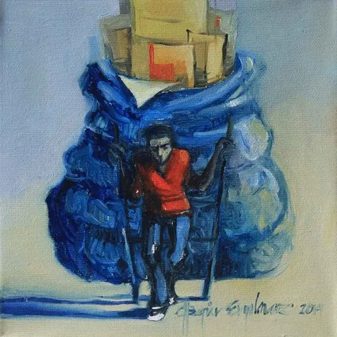 ÖZGÜR ERYILMAZ — 2014 Bu eser ÖZGÜR ERYILMAZ tarafından 2014 yılında 20x20 cm ölçülerinde Tuval üzeri akrilik boya tekniği ile yapılmıştır.