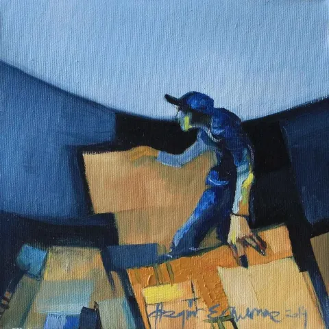 ÖZGÜR ERYILMAZ — 2014 Bu eser ÖZGÜR ERYILMAZ tarafından 2014 yılında 20x20 cm ölçülerinde Tuval üzeri akrilik boya tekniği ile yapılmıştır.