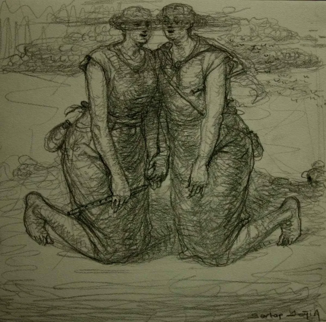 Bu eser SERTAP YEĞİN tarafından 2014 yılında 20x20 cm ölçülerinde Kağıt üzeri desen tekniği ile yapılmıştır.