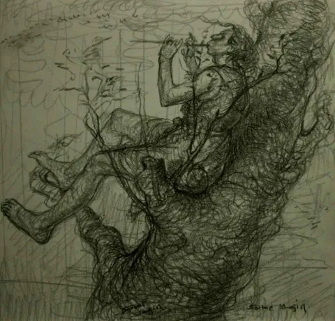 SERTAP YEĞİN — 2014 Bu eser SERTAP YEĞİN tarafından 2014 yılında 20x20 cm ölçülerinde Kağıt üzeri desen tekniği ile yapılmıştır.