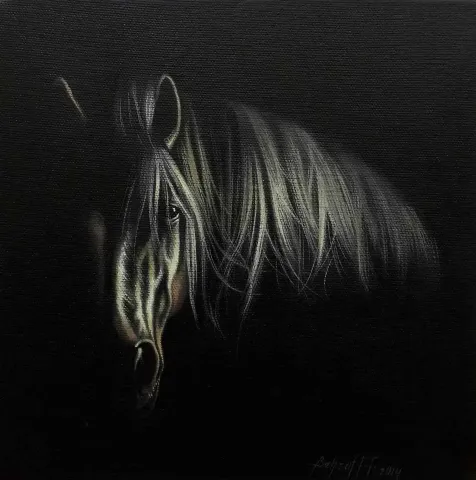 Bu eser BEHZAT FEYZULLAH tarafından 2014 yılında 20x20 cm ölçülerinde Tuval üzeri yağlı boya tekniği ile yapılmıştır.
