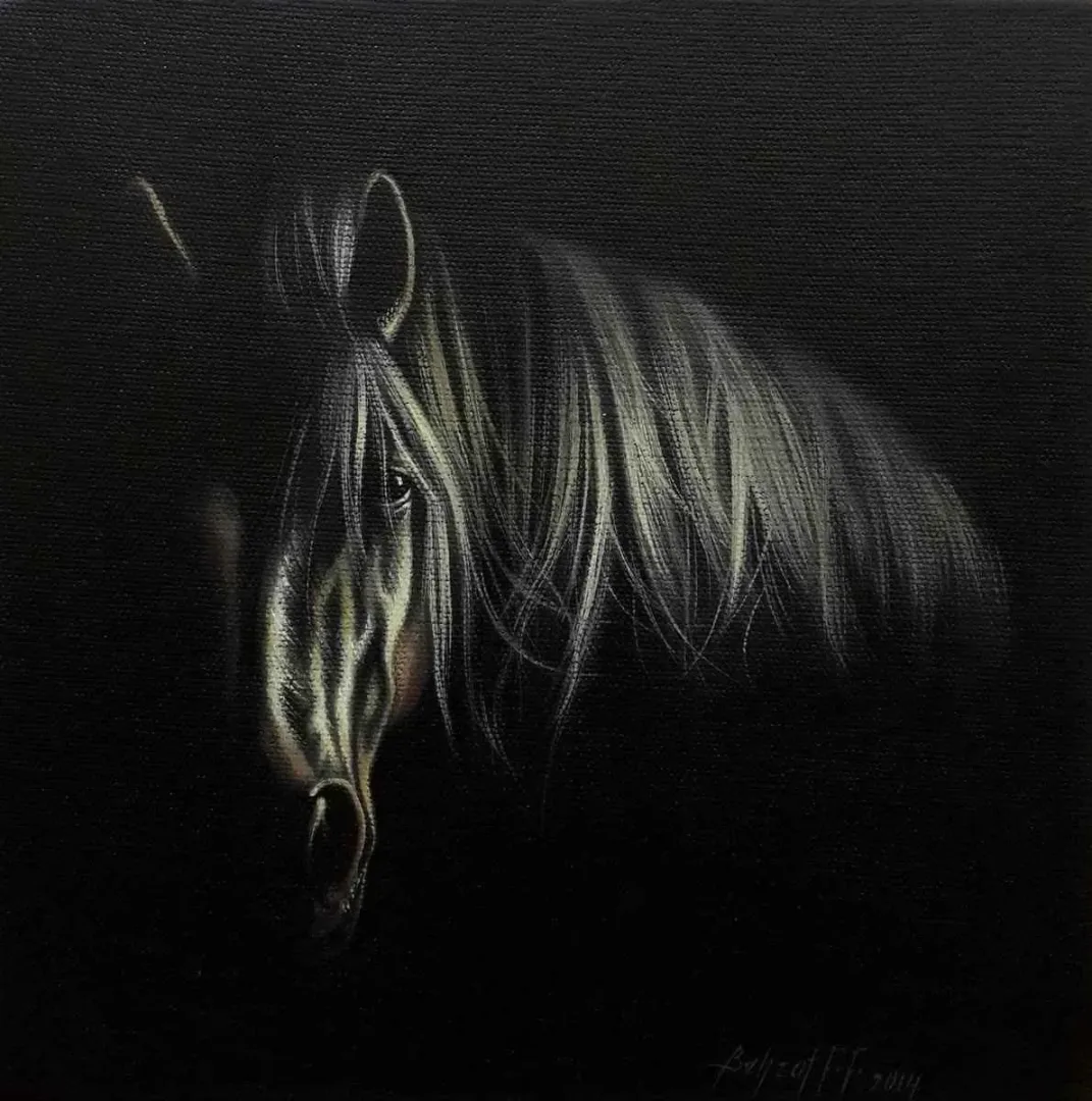 Bu eser BEHZAT FEYZULLAH tarafından 2014 yılında 20x20 cm ölçülerinde Tuval üzeri yağlı boya tekniği ile yapılmıştır.