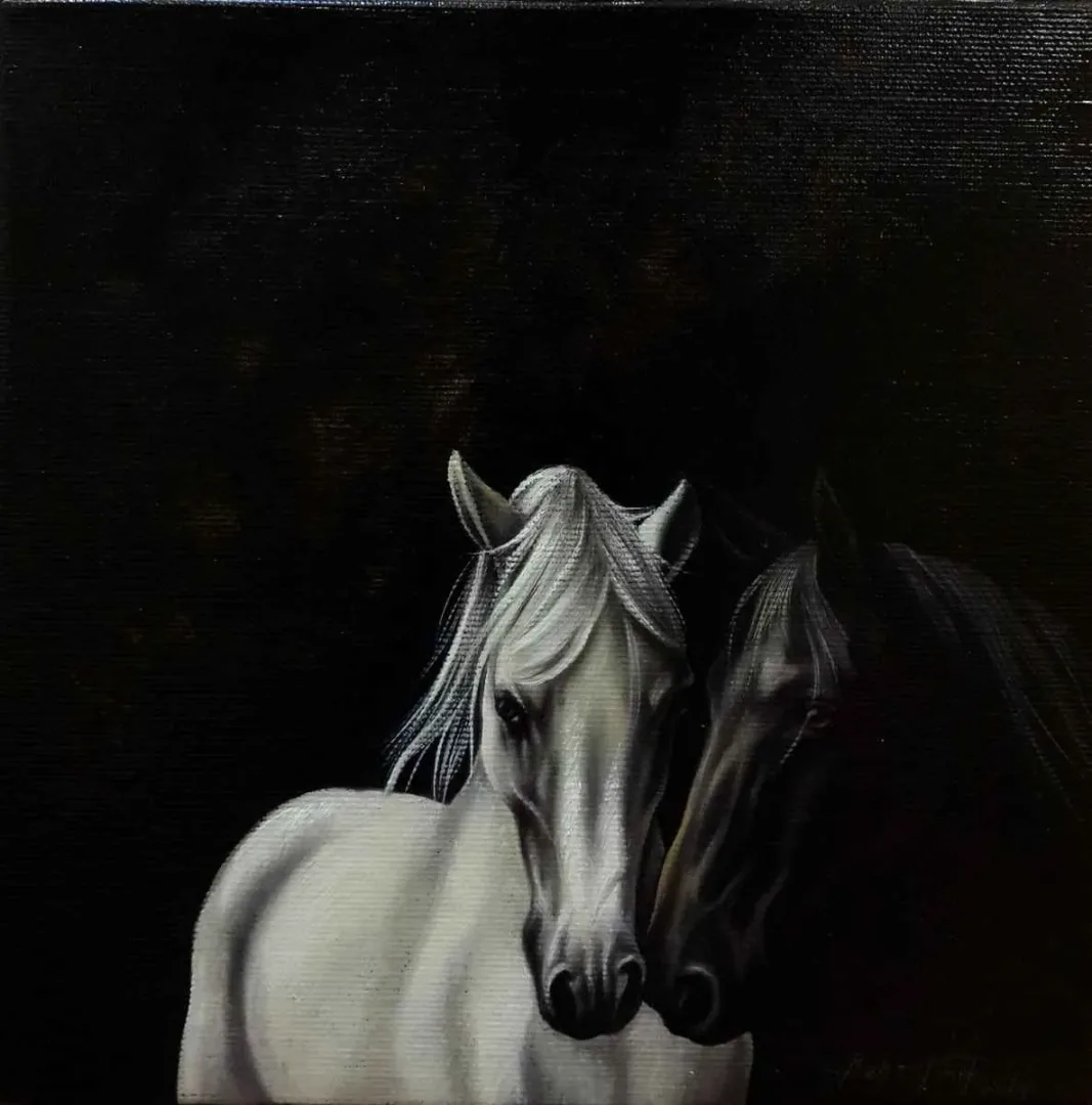 Bu eser BEHZAT FEYZULLAH tarafından 2014 yılında 20x20 cm ölçülerinde Tuval üzeri yağlı boya tekniği ile yapılmıştır.