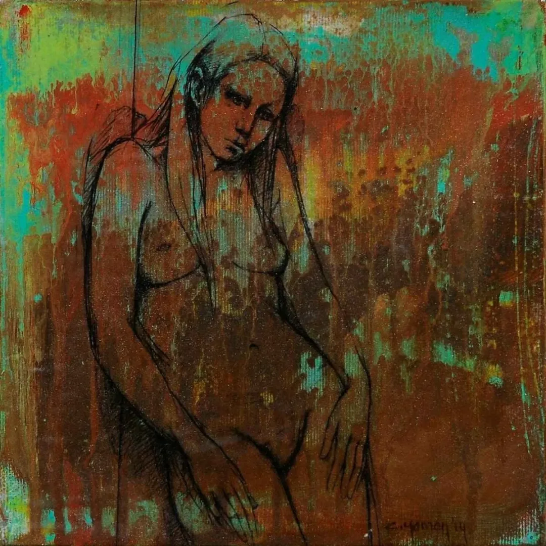 Bu eser CEYHUN YAMAN tarafından 2014 yılında 20x20 cm ölçülerinde Tuval üzeri yağlı boya tekniği ile yapılmıştır.