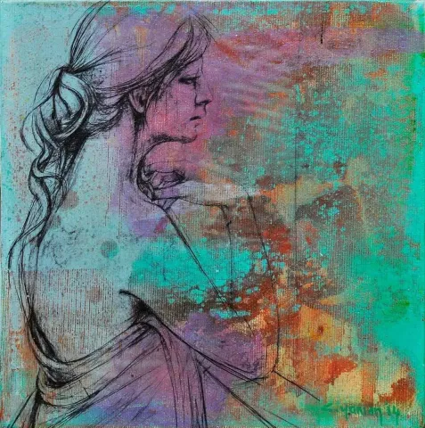 CEYHUN YAMAN — 2014 Bu eser CEYHUN YAMAN tarafından 2014 yılında 20x20 cm ölçülerinde Tuval üzeri yağlı boya tekniği ile yapılmıştır.