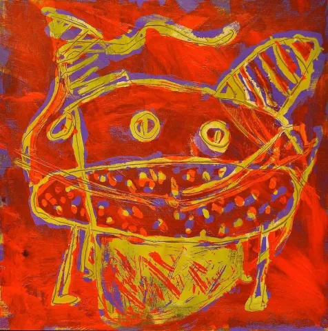 EYLÜL ESMER — 2014 Bu eser EYLÜL ESMER tarafından 2014 yılında 20x20 cm ölçülerinde Tuval üzeri yağlı boya tekniği ile yapılmıştır.