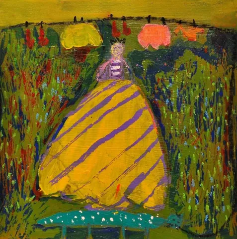EYLÜL ESMER — 2014 Bu eser EYLÜL ESMER tarafından 2014 yılında 20x20 cm ölçülerinde Tuval üzeri yağlı boya tekniği ile yapılmıştır.
