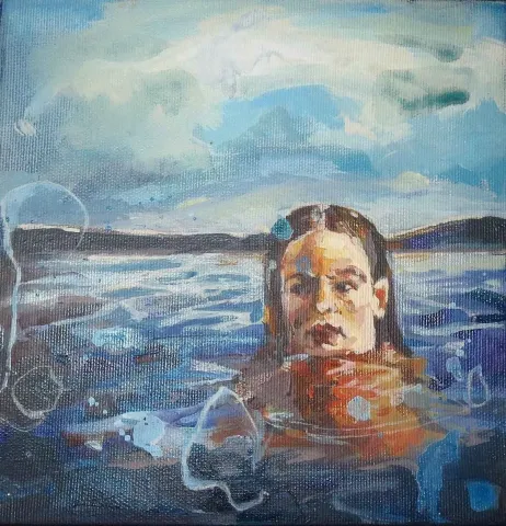 Bu eser MELİSA SARI tarafından 2014 yılında 20x20 cm ölçülerinde Tuval üzeri yağlı boya tekniği ile yapılmıştır.