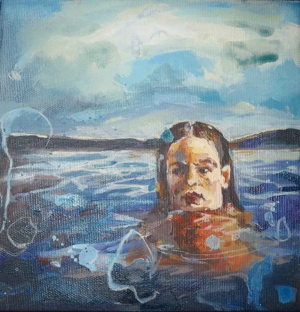 Bu eser MELİSA SARI tarafından 2014 yılında 20x20 cm ölçülerinde Tuval üzeri yağlı boya tekniği ile yapılmıştır.