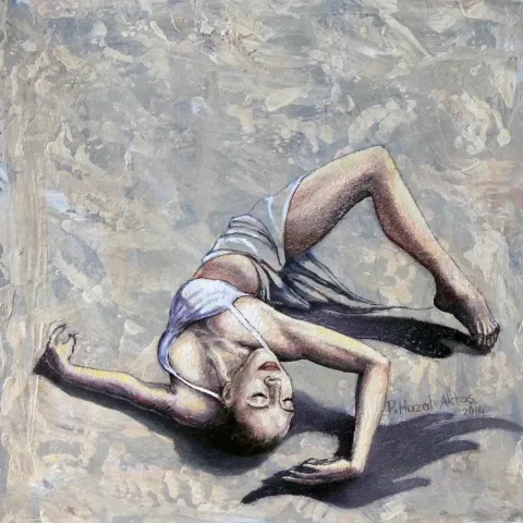 Bu eser PELİN HAZAL AKTAŞ tarafından 2014 yılında 20x20 cm ölçülerinde Tuval üzeri yağlı boya tekniği ile yapılmıştır.