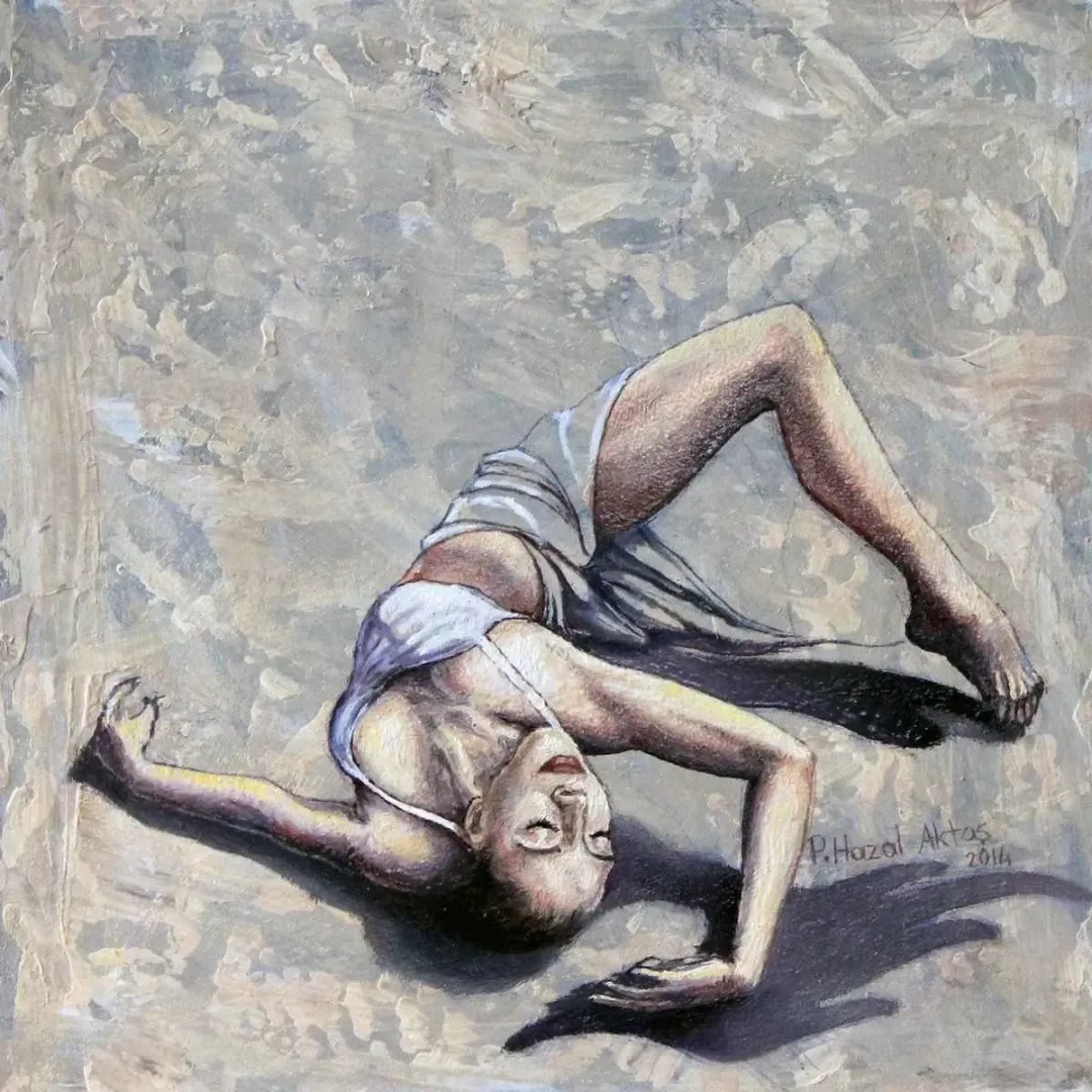 Bu eser PELİN HAZAL AKTAŞ tarafından 2014 yılında 20x20 cm ölçülerinde Tuval üzeri yağlı boya tekniği ile yapılmıştır.