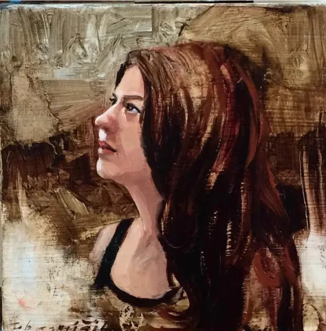 SALİM BAŞYİĞİT — 2014 Bu eser SALİM BAŞYİĞİT tarafından 2014 yılında 20x20 cm ölçülerinde Tuval üzeri yağlı boya tekniği ile yapılmıştır.