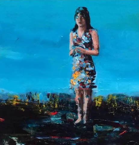 SALİM BAŞYİĞİT — 2014 Bu eser SALİM BAŞYİĞİT tarafından 2014 yılında 20x20 cm ölçülerinde Tuval üzeri yağlı boya tekniği ile yapılmıştır.