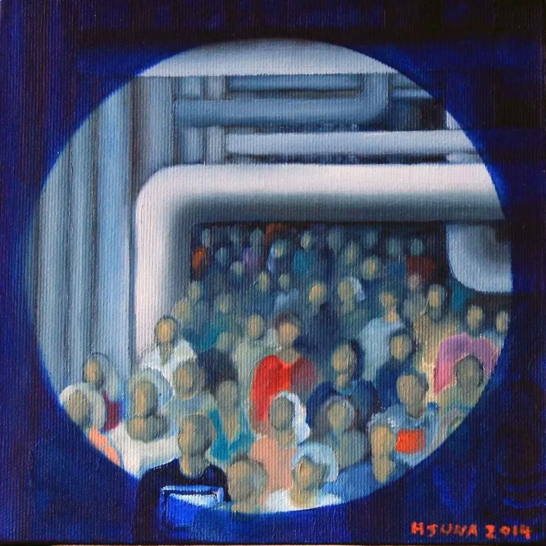 Bu eser SUNA SÖNMEZALP tarafından 2014 yılında 20x20 cm ölçülerinde Tuval üzeri yağlı boya tekniği ile yapılmıştır.
