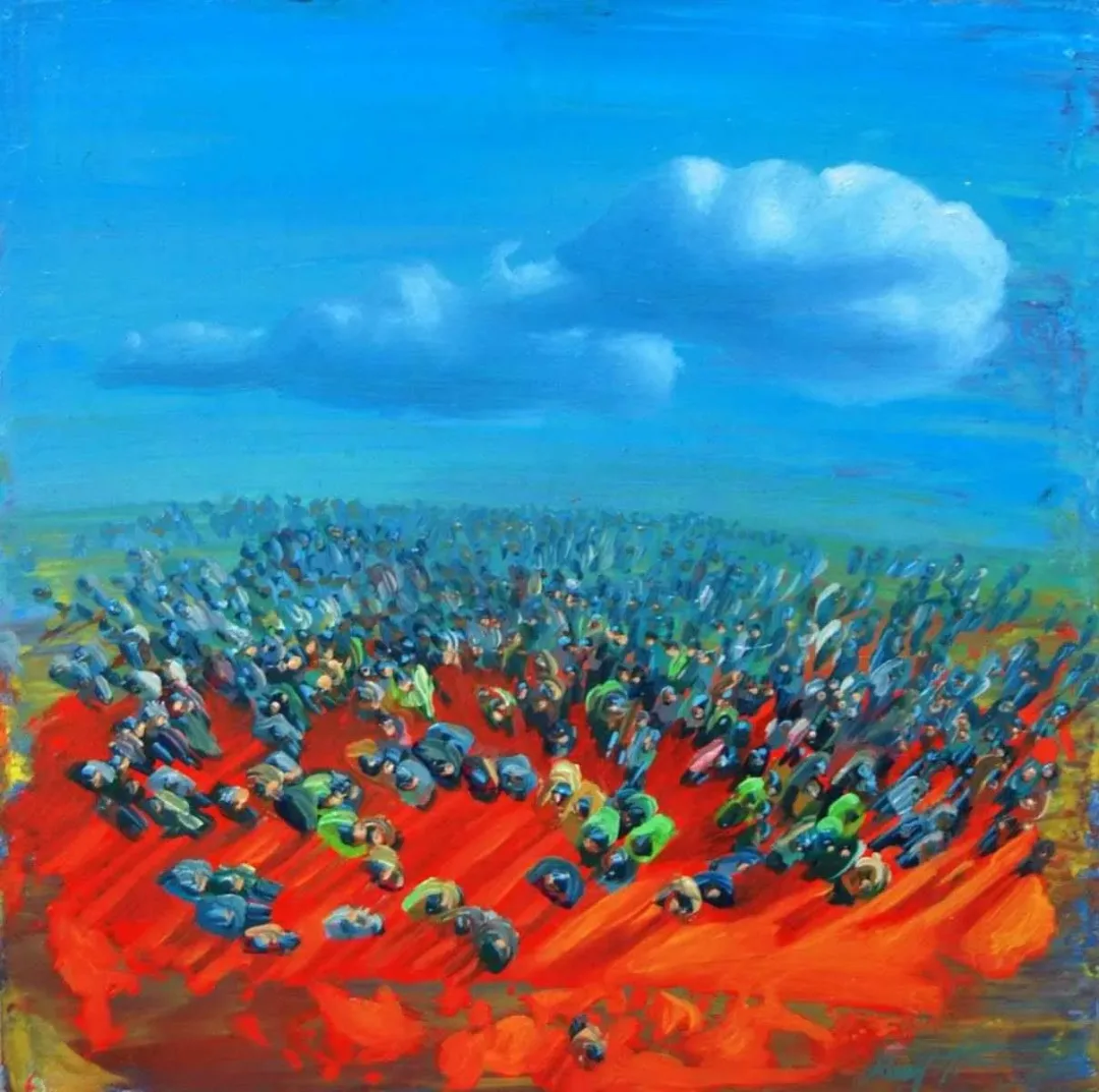 Bu eser RAŞİT ALTUN tarafından 2014 yılında 20x20 cm ölçülerinde Tuval üzeri yağlı boya tekniği ile yapılmıştır.