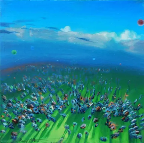 RAŞİT ALTUN — 2014 Bu eser RAŞİT ALTUN tarafından 2014 yılında 20x20 cm ölçülerinde Tuval üzeri yağlı boya tekniği ile yapılmıştır.