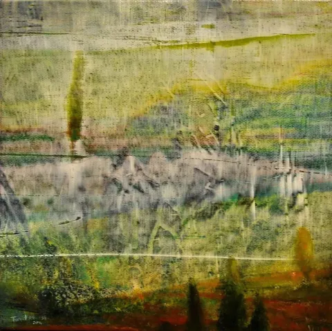 TURGUT AKARSU — 2014 Bu eser TURGUT AKARSU tarafından 2014 yılında 20x20 cm ölçülerinde Tuval üzeri yağlı boya tekniği ile yapılmıştır.