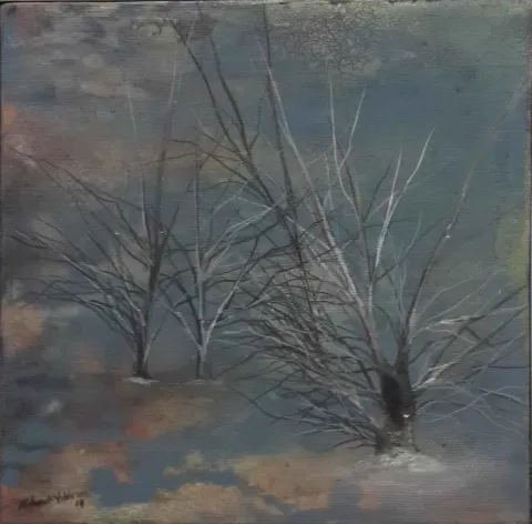Bu eser MEHMET YILDIRIM tarafından 2014 yılında 20x20 cm ölçülerinde Tuval üzeri yağlı boya tekniği ile yapılmıştır.