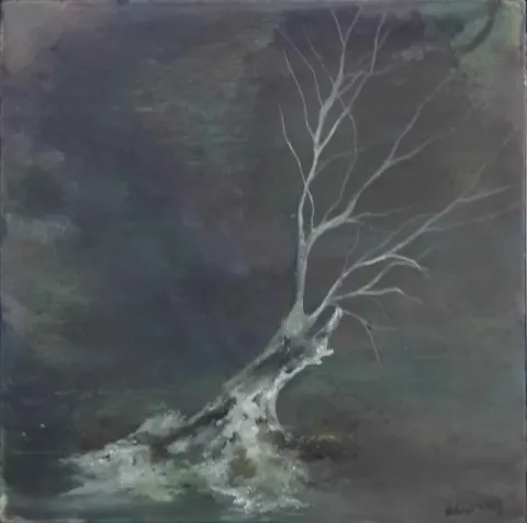 Bu eser MEHMET YILDIRIM tarafından 2014 yılında 20x20 cm ölçülerinde Tuval üzeri yağlı boya tekniği ile yapılmıştır.