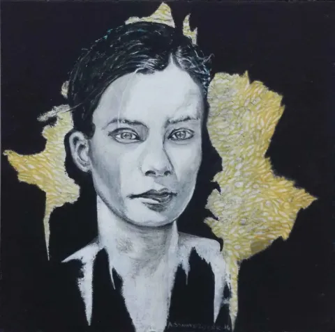 Bu eser AHMET SÖNMEZOCAK tarafından 2014 yılında 20x20 cm ölçülerinde Tuval üzeri yağlı boya tekniği ile yapılmıştır.