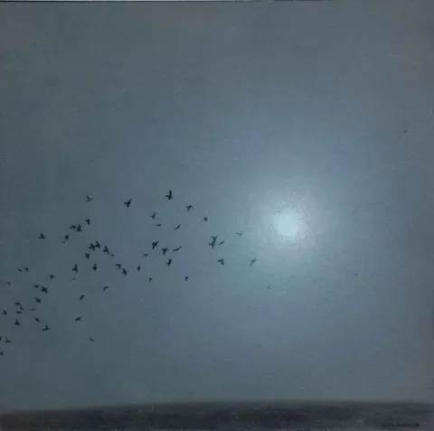 Bu eser METİN KALKIZOĞLU tarafından 2014 yılında 20x20 cm ölçülerinde Tuval üzeri yağlı boya tekniği ile yapılmıştır.